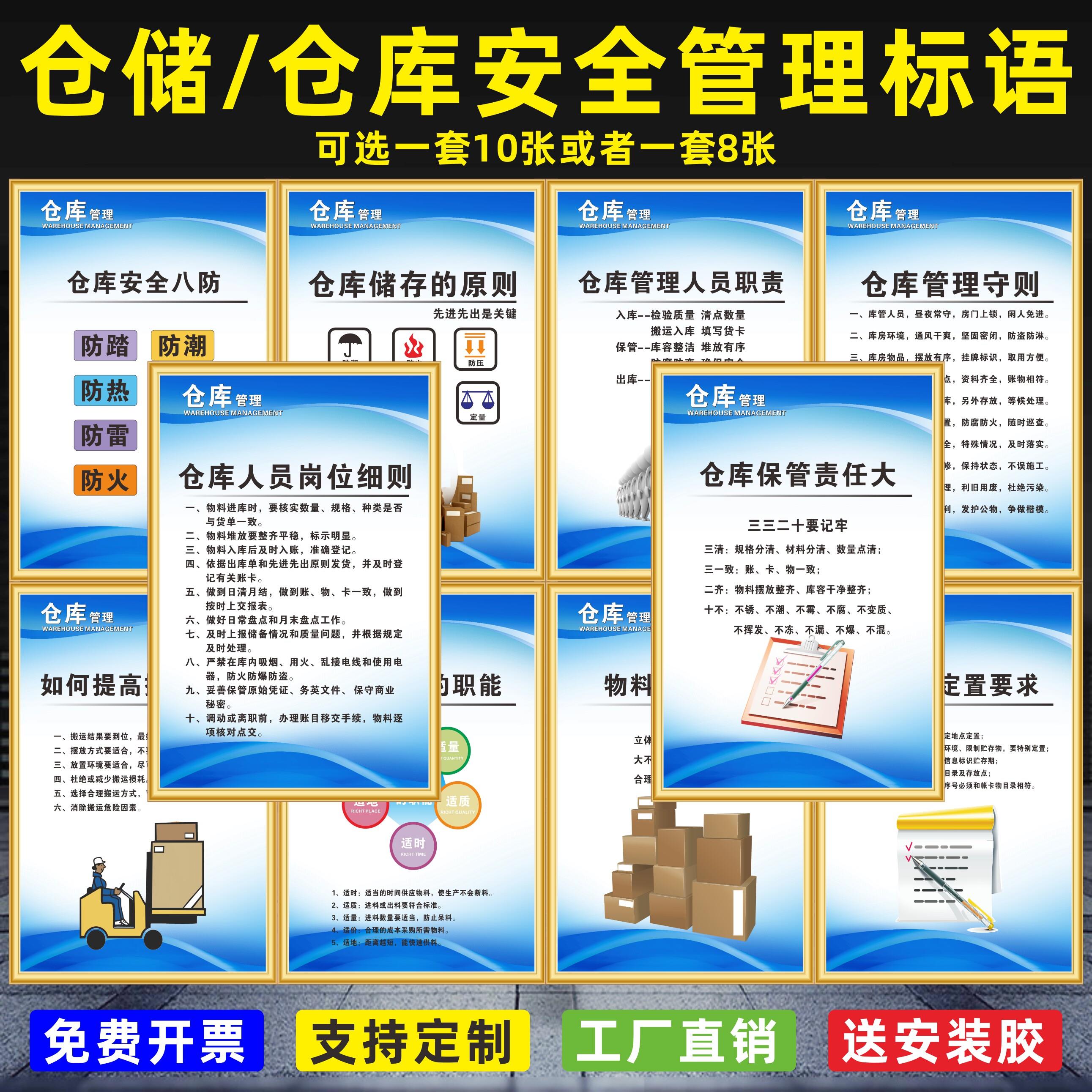 仓库房管理守则仓库储存管理制度物料标准化管理八防仓库人员岗位