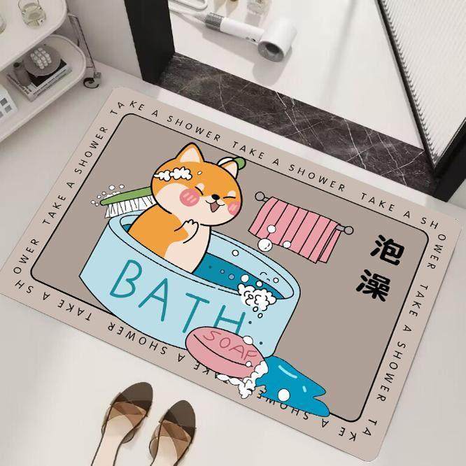 软硅藻泥浴室垫吸水垫防滑门垫门口垫子防滑防摔脚垫卡通可擦裁剪,个性定制/设计服务/DIY,地毯/地垫定制,淘宝优惠券,粉丝福利购,淘宝优惠卷