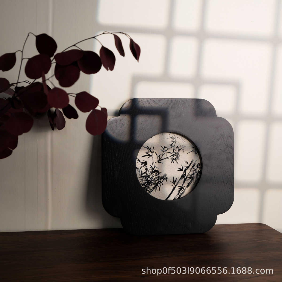 现代中古风壁饰立体人物实木复古挂画含框书房卧室玄关装饰画图片
