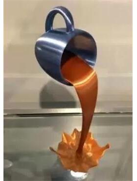 反重力咖啡杯创意小摆件咖啡店奶茶店桌面摆设ins家居装饰品拍照