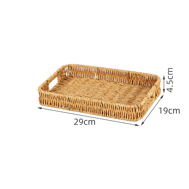 仿藤编水果盘蔬果篮子围炉煮茶点心盘炸串摆放盘小吃自助餐陈列