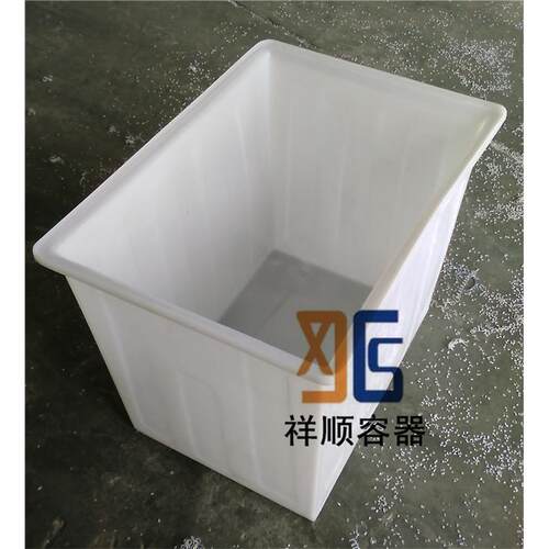 K-300L塑料困水桶300升方形牛筋料塑料桶车间推车周转箱牛筋桶