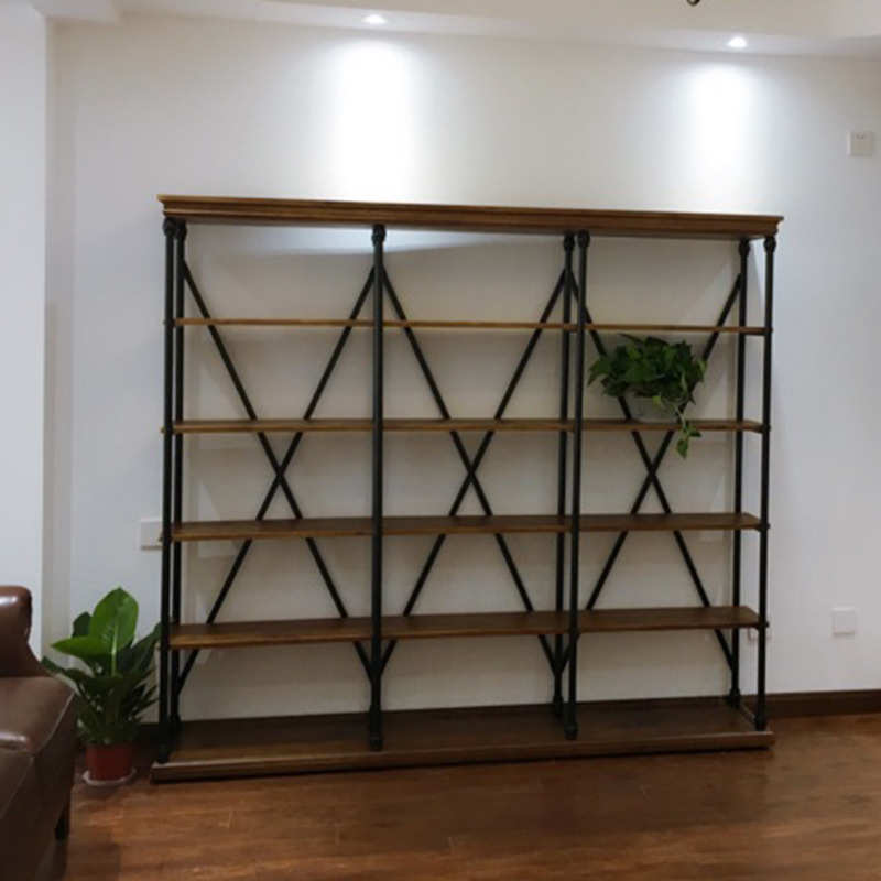 铁架客厅 实木收纳艺物茶店简约展示架置咖啡厅家用隔断奶现代