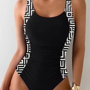 size backless one Women swimsuit plus piece sleeveless