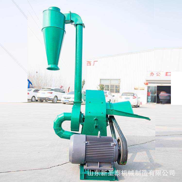 锤片式粉碎机草粉粉碎机秸秆粉碎机报价自动进料粉草机效果