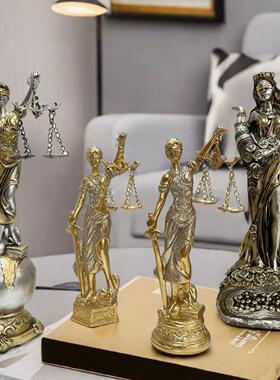 现代财富女神雕像树脂工艺品摆设家居装饰商务送礼桌面小摆件礼品
