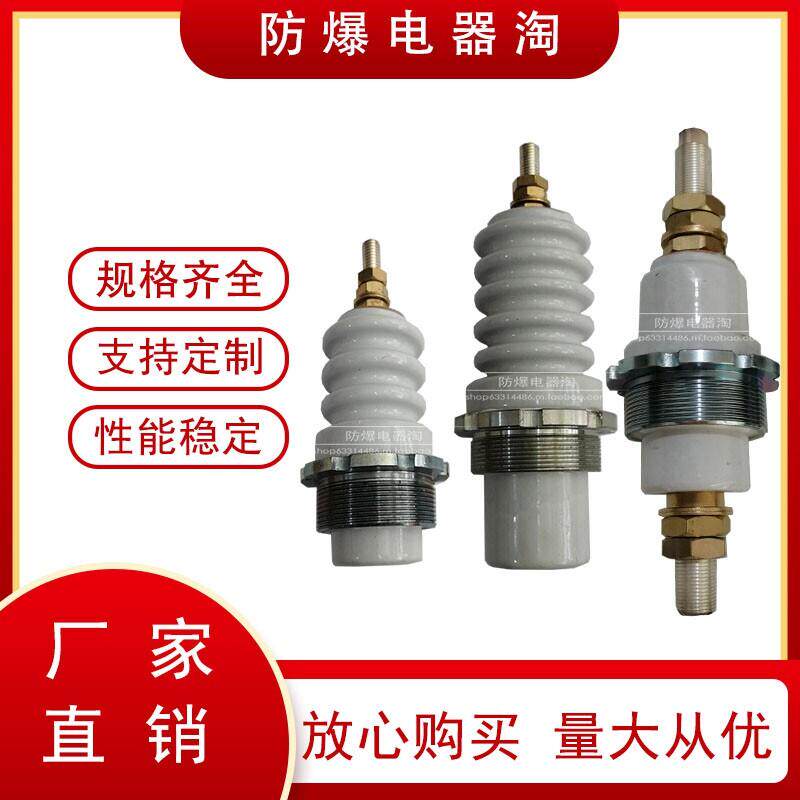 防爆矿用移动变压器高低压陶瓷套管接线柱柱头M16 20 24紫铜72*2