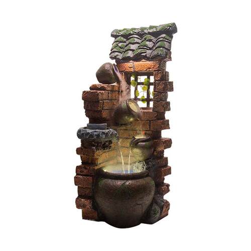 智瑞工艺品喷泉流水加湿器家居装饰品客厅办公室摆件创意水景摆设