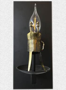 跨境 美式复古 工艺品 设计 咖啡厅 复古 茶餐厅酒杯灯 壁灯