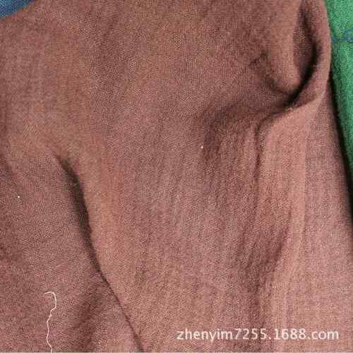 新款直销M-312B 高档服装面料 棉麻混纺平纹水洗棉麻皱