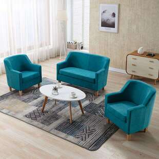 现代单人布艺沙发小户型客厅卧室房间休闲酒店阳台懒人沙发椅极简