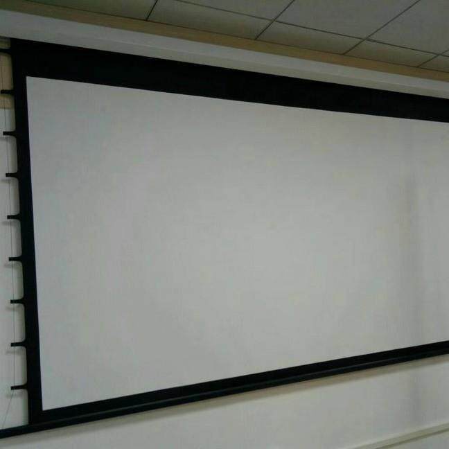 嵌入式200英寸电动幕 超宽电动家庭影院幕布金属透声幕编织透声幕