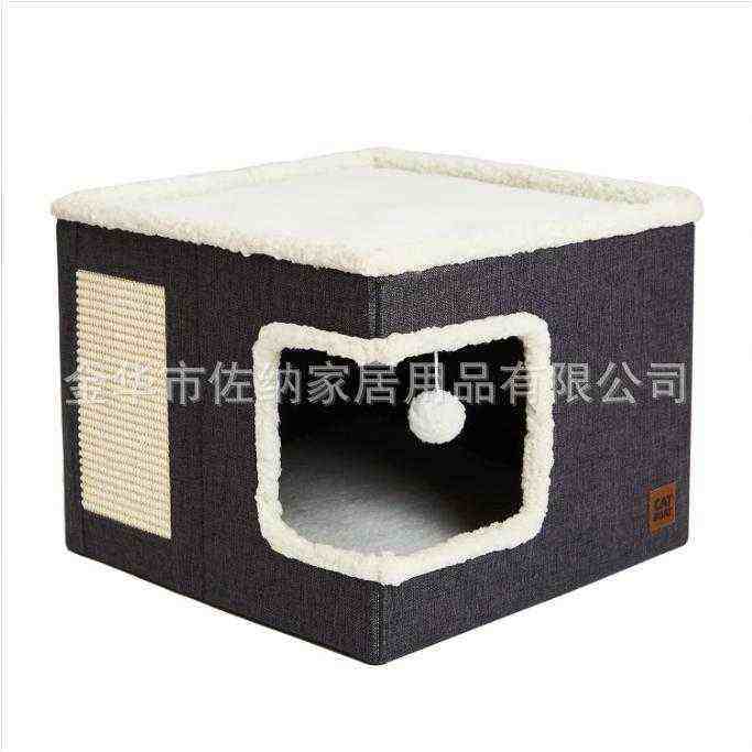 热销宠物正方体猫窝带猫抓板可折叠猫窝狗窝四季通用厂家定制,宠物/宠物食品及用品,猫窝/屋/帐篷/沙发,淘宝优惠券,粉丝福利购,淘宝优惠卷