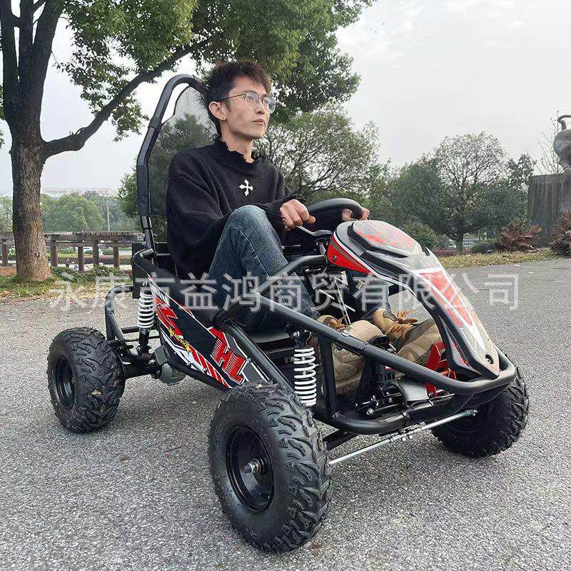 奥哥新款四轮儿童电动单座卡丁车景区游乐场地赛道越野车成人沙滩