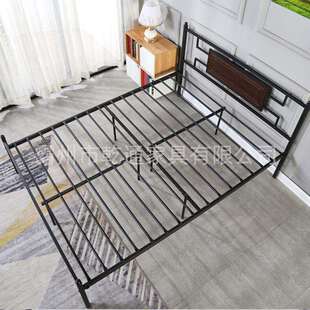 新款 1989 铁艺捷床双人床家用卧寓室便铁架床铁易拆卸酒店公双HM