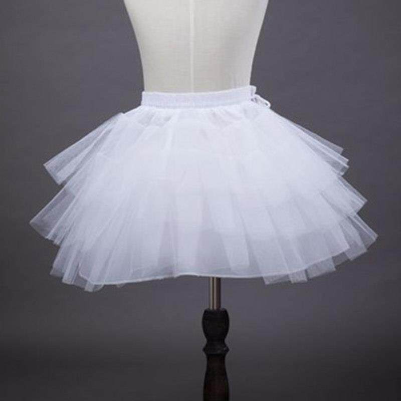 女童孩衬裙儿童蓬蓬裙婚纱礼服撑裙 女仆公主礼服日常短裙撑松紧