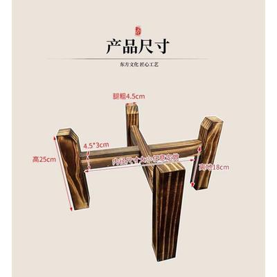防腐实木木架鱼缸架水缸支架石磨架子防潮底座酒坛酒缸底托可定制