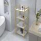 化妆室浴室置物架金色轻奢墙角夹缝多层收纳层架卧室客厅收纳置物