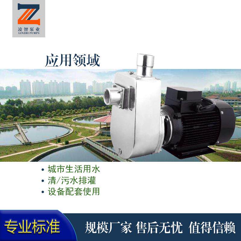 WBZ不锈钢抽水泵卧式直连自吸泵 家用小型电动水泵