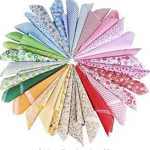 35片手工拼布面料平纹棉布全棉布料纯棉印花布小碎花布组布头