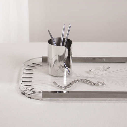 极简欧式轻奢几何射线托盘客厅厨房茶几收纳摆盘样板间装饰品摆件