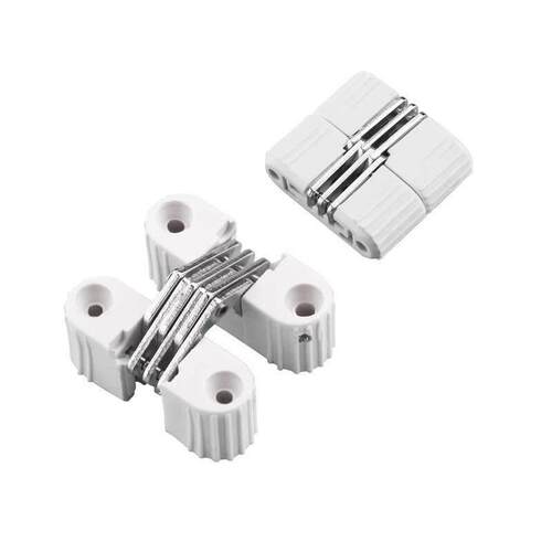 折叠门塑料隐藏铰链木门餐桌门窗静音十字合页柜门隐形铰链暗合页