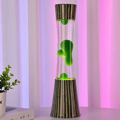 跨境欧美葱灯lavalamp夜灯小蛮腰形状玻璃瓶装饰蜡灯熔岩灯台灯