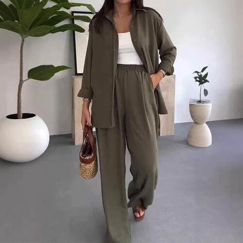 Two sets of plus size women's long sleeved