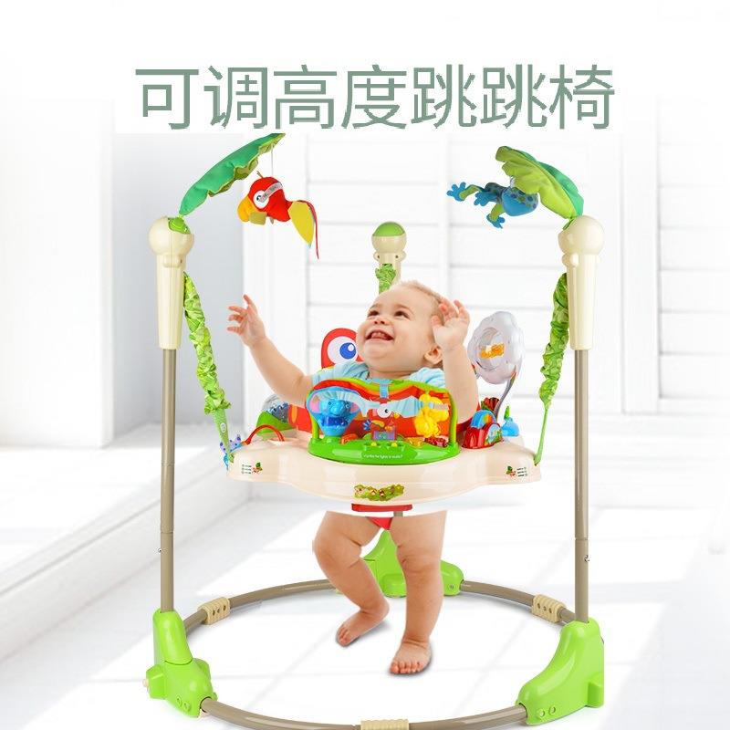 婴儿跳跳椅儿童多功能带灯光音乐秋千健身架玩具