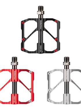 新款PROMEND自行车脚踏 M86C R87C碳纤轴承踏板山地车3培林脚蹬