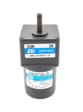 ZD中大电机6W定速 110V 220V 380V交流减速马达3-200比选配减速箱