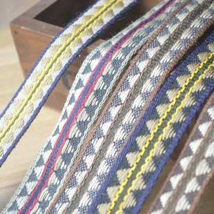 民族织带19MM民族机绣提花丝带 辅料花边织带