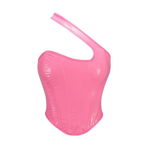 26 Valentine'S Day Women'S Halter Asymmetrical Corset Top