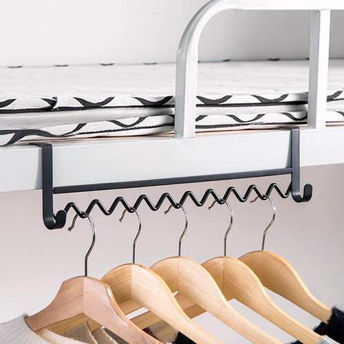 Iron Art Wave Dorm Bedside Hanging Rack Creative Bunk Bed Mu