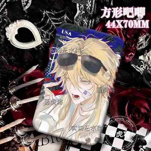 新款countryhuman五常ch瓷美自制彩虹长方形吧唧高颜值谷子徽章礼