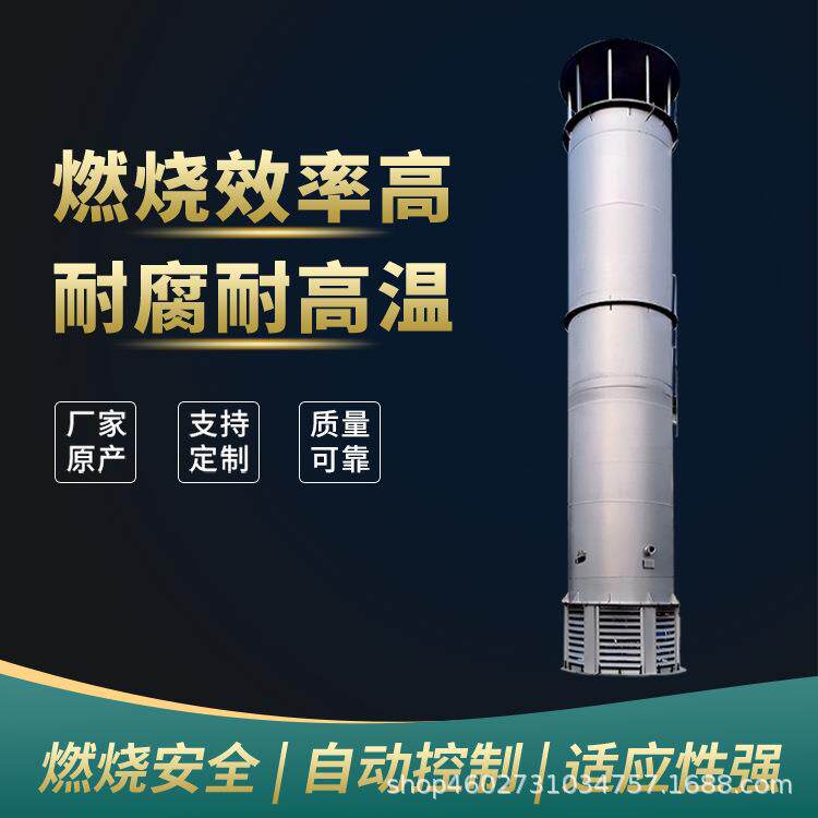 沼气火炬垃圾场沼气燃烧脱硫塔全套设备小型养殖猪场沼气燃烧火炬