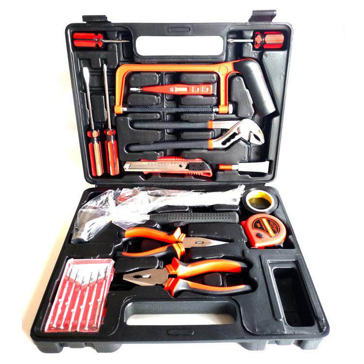 22件家用工具套装维修五金工具箱电工木工手动工具组套箱盒