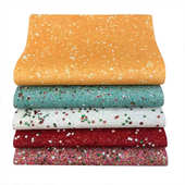 箱包花绒荧光面料装 亮片皮革利特 饰格布底材厂家直销粉雪手袋粗鞋