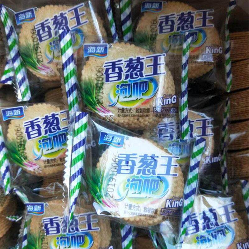 泡吧香葱王饼干普通型韧性早餐零食4S店等接待小饼干海新薄脆饼干