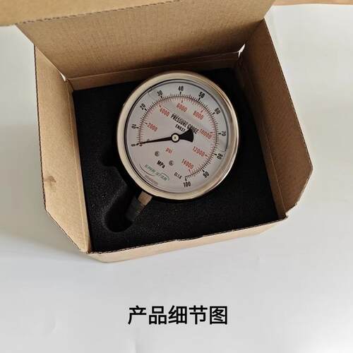 超高压压力表德国SPIRSTAR水星100mm径向轴向原装G1/2外螺纹
