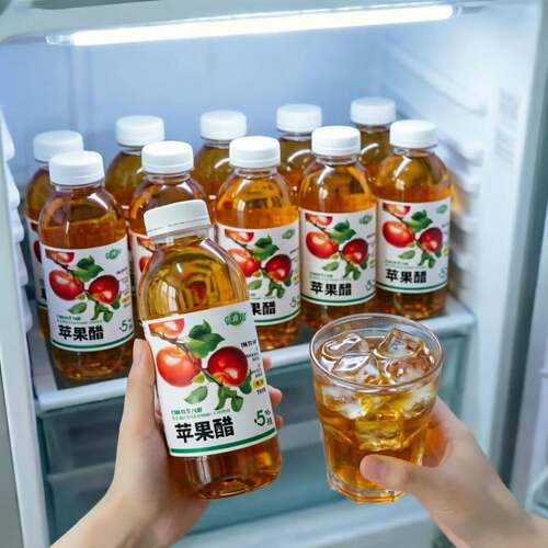 【特价12瓶】无糖苹果醋饮料0糖0脂0卡350ml酸甜解腻饮料整箱