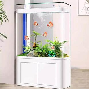 底滤一体鱼缸生态客厅2025新款 大型部过懒人免换水落地智能水族箱