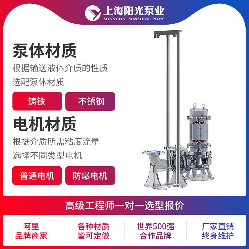 WQ系无堵塞固定DXA式潜水排污潜泵电动水泵上海阳泵厂列家光定金