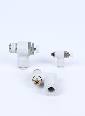 SMC0型直角调速阀FSL/657AS121-M5-4万向调节0流阀AS2301-02-08S