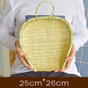 竹编制品篮子筲箕青篾簸箕蒸饭竹筒饭蒸筒漏筛沥水装馒头竹筐果篮