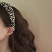 小香YJJ风花呢头布艺海绵增高发日常发箍发带发卡外出少女减感龄