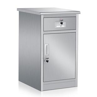 304不锈钢收纳柜桌下文件柜资料档案柜医院移动床头工具收纳矮柜