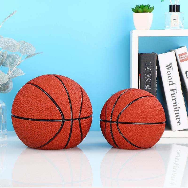 创意男孩足球篮球存钱罐桌面防摔储蓄罐儿童生日礼物储钱罐