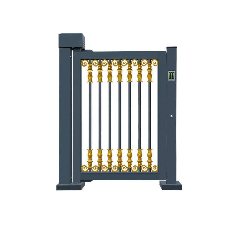 铝合金小门电动广告门庭院栅栏门小区刷卡人脸识别人行通道门禁