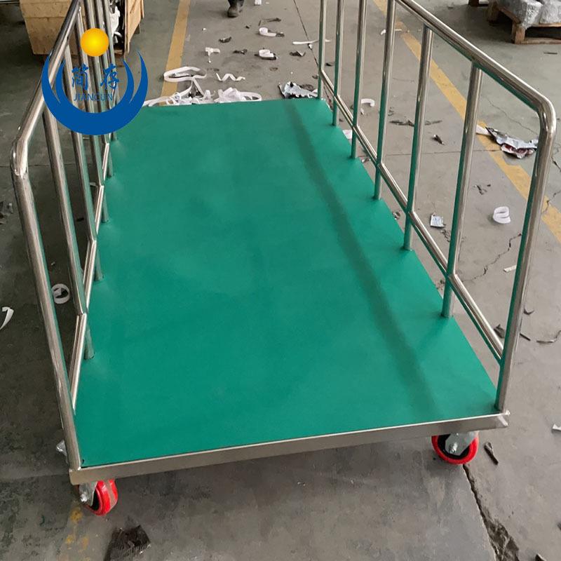 304不锈钢平板推车 防静电手推车净化车间重型工具车不锈钢拉货车